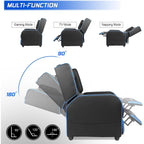 BOSSIN - Canapé inclinable simple de jeu ergonomique en cuir PU pour le salon